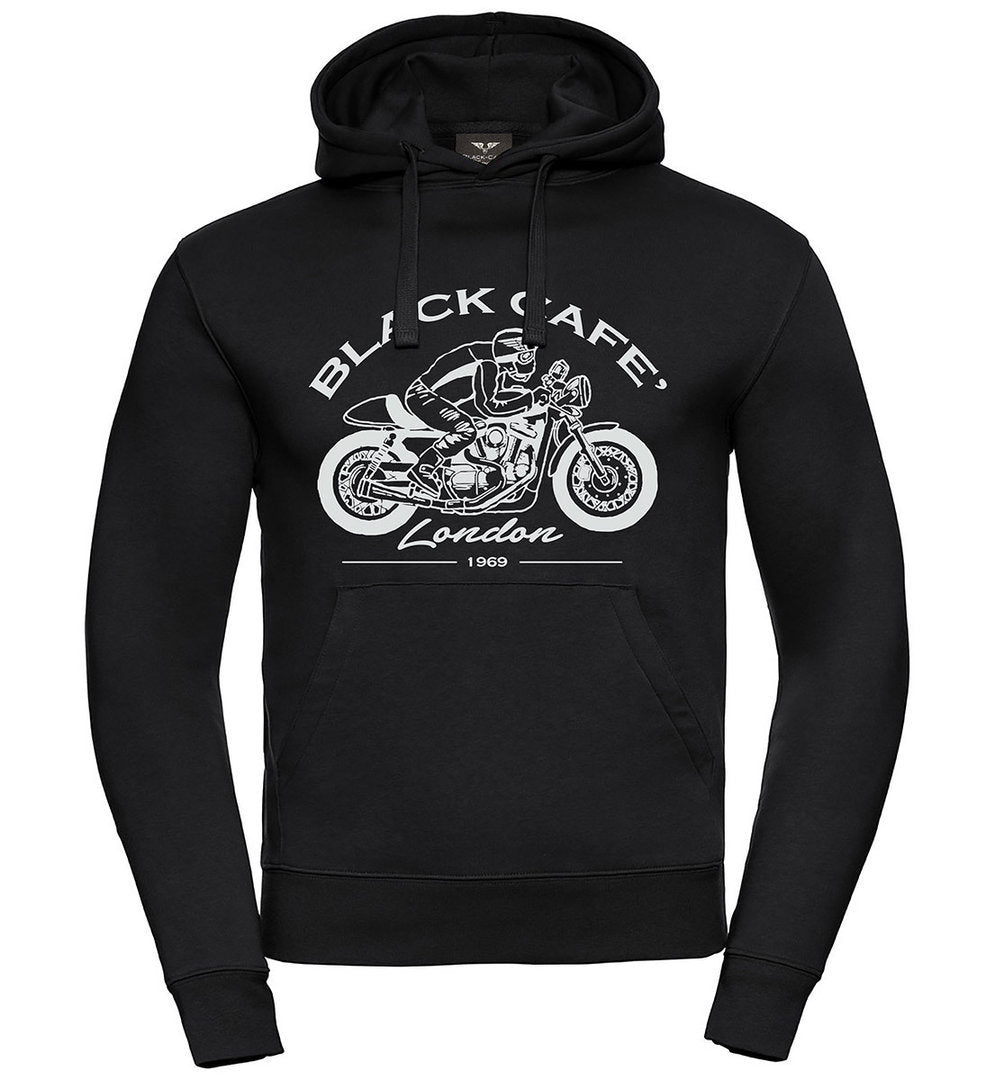 Black-Cafe London Retro Bike Hoodie#color_black-white