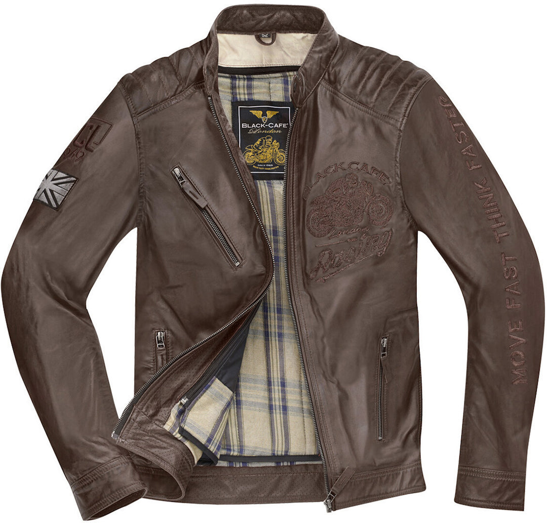 Black-Cafe London Tokio Motorcycle Leather Jacket